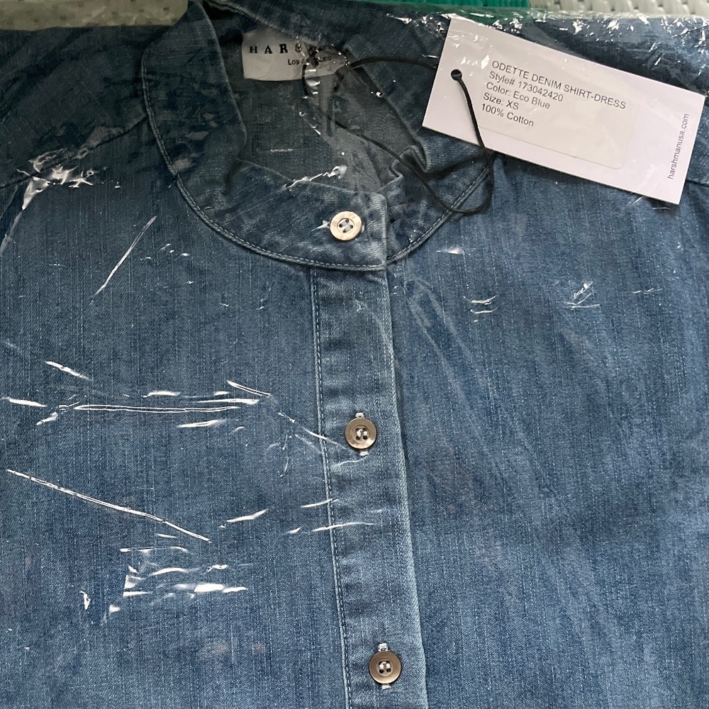 Harshman Odette Denim Shirt Dress